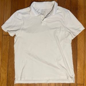 J. Crew Garment Dyed Sub Polo Shirt White Size M